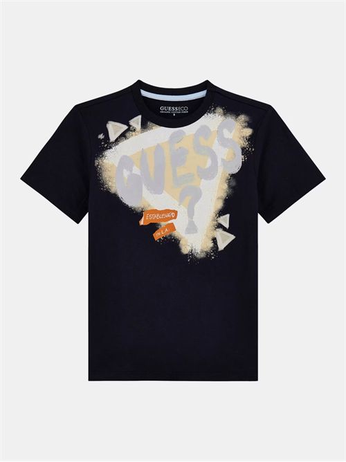 t-shirt bambino blu GUESS | L5GI00K8HM4/G7V2